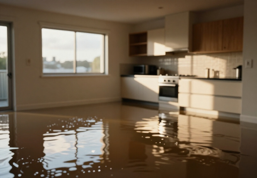 Flooded basement in Mulgrave before cleanup